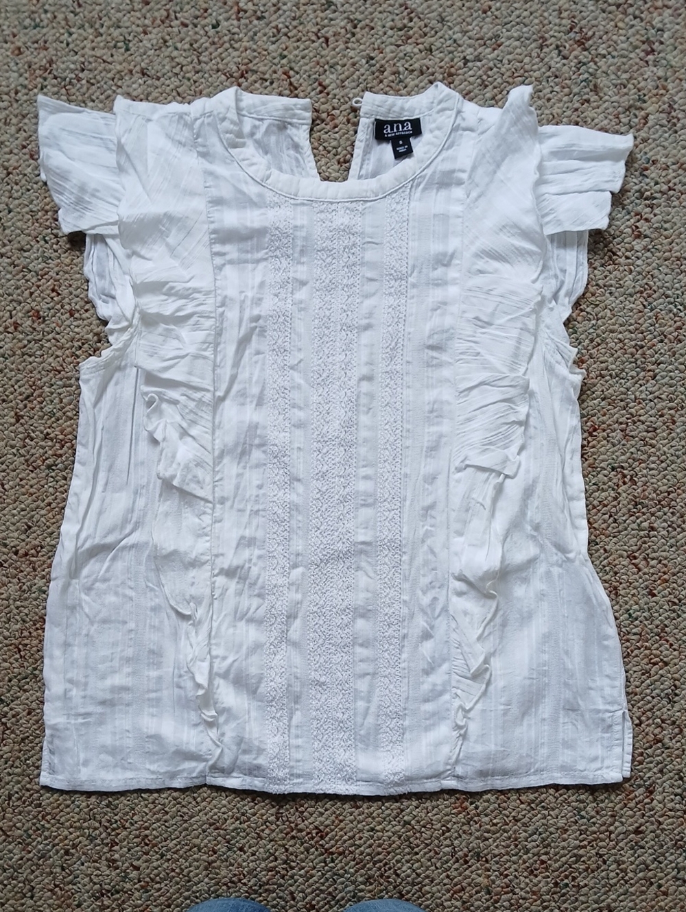 White Ruffled Blouse